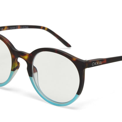Okkia Bologna Reading Glasses - Havana Blue +3.00 - image 3