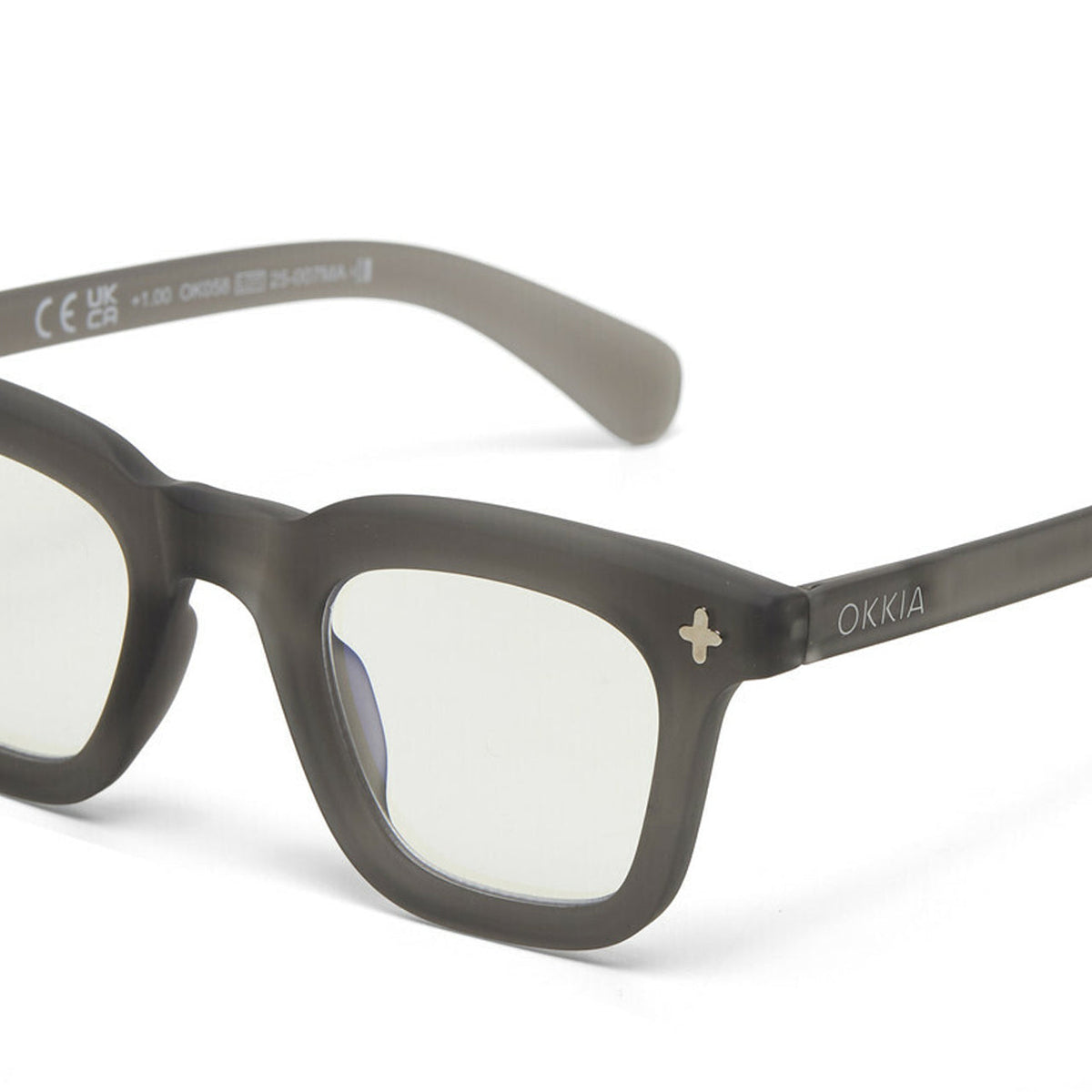 Okkia Firenze Reading Glasses - Transparent Grey +2.50 - image 4