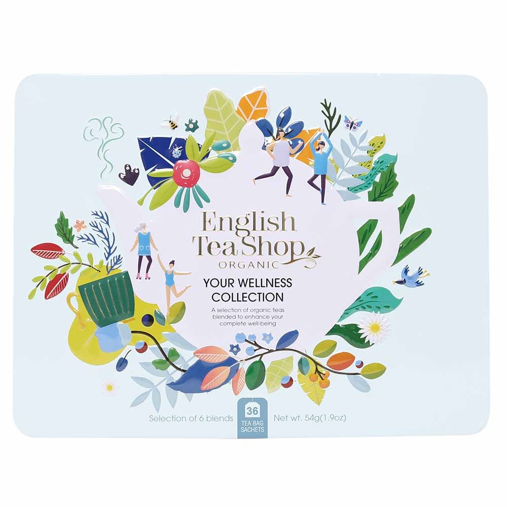 English Tea Shop Gift Set Your Wellness Blue BIO in a Tin Box of 36 Bags - Image 1