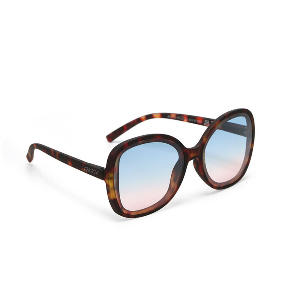 Okkia Anna Sunglasses - Black with Blue/Pink Lenses - image 2
