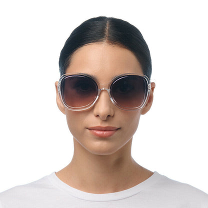 Okkia Anna Sunglasses - Clear with Black Lenses - image 5