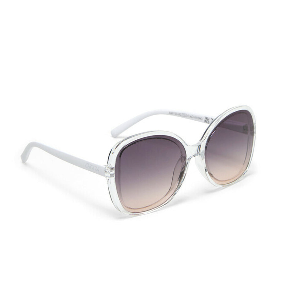 Okkia Anna Sunglasses - Clear with Black Lenses - image 2