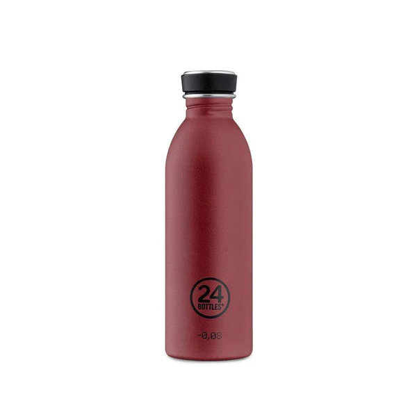 24 Bottles - Insulated Water Bottle | Clima Bottle | Country Red | 500ml