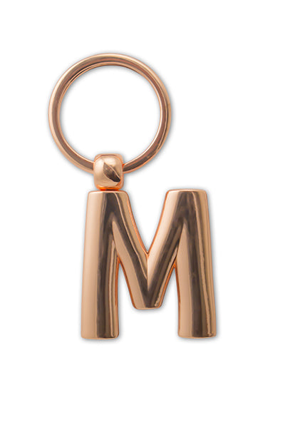IF Metal Letter Keyring Personalised Alphabet Letters - Rose Gold - M - Image 1
