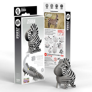 Eugy 3D Model Kit | Zebra