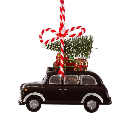 Sass & Belle London Christmas Black Cab Shaped Bauble - Image 1