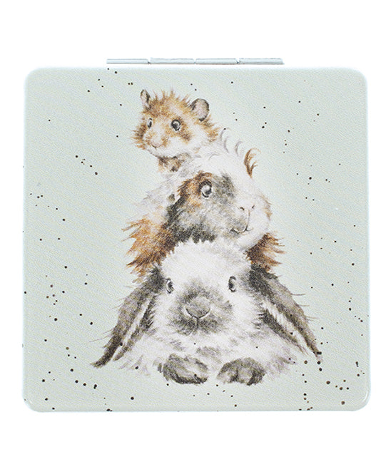 'Piggy In The Middle' Compact Mirror - Image 1