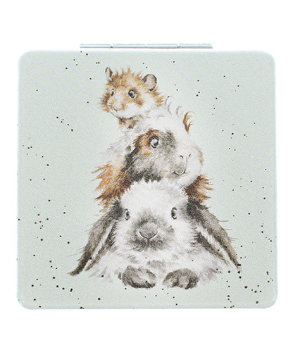 'Piggy In The Middle' Compact Mirror - Image 1
