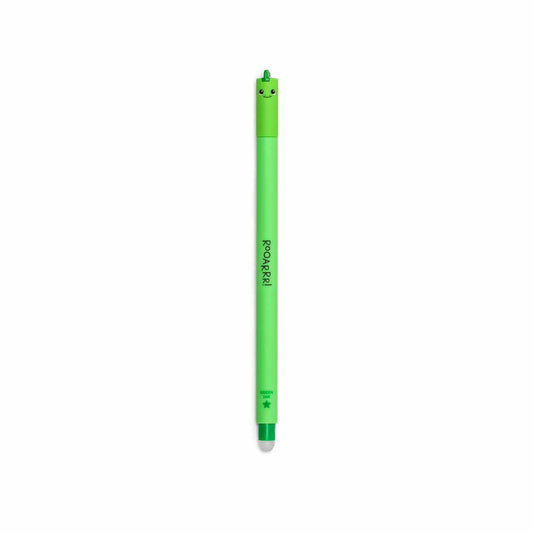 Legami "Rooarrr!" Dino Erasable Gel Pen - Erasable Pen Green - Image 1