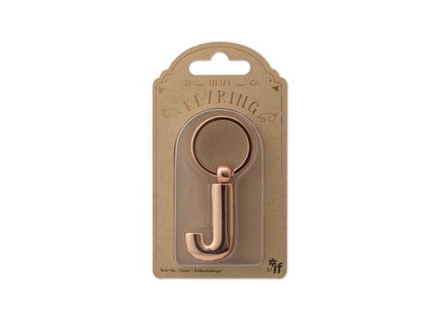 Copper Letter Keyrings Letter J - Image 1
