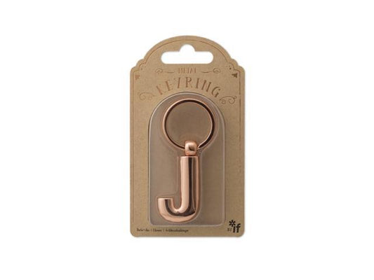 Copper Letter Keyrings Letter J - Image 1