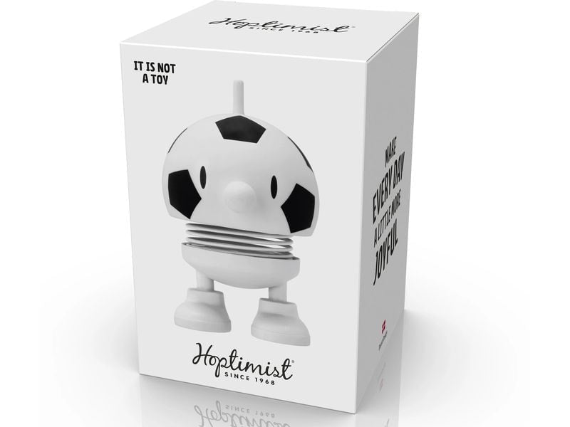 Hoptimist Football Bumble Small White - Danish Design Bobbing Figure - image 2