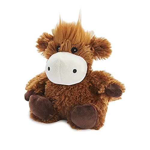 Warmies Junior Plush Highland Cow MEDIUM Warming Microwave Soft Toy Microwave Hot Water Bottles - Image 1