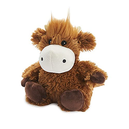 Warmies Junior Plush Highland Cow MEDIUM Warming Microwave Soft Toy Microwave Hot Water Bottles - Image 1