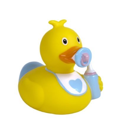 Lilalu Newborn Baby Boy Rubber Duck Bathtime Toy - Image 1