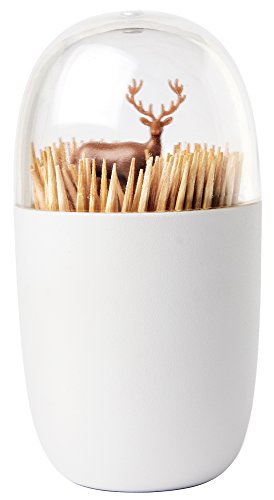QUALY Deer Meadow Toothpick Holder Unique Home Design Decoration Unusual Gift FKitchen Gadgets Housewarming BPAFree Cool Kitchen Gadgets Modern Home D - Image 3