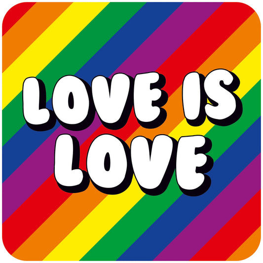 Love Is Love LGBTQ+ Coaster - Image 1