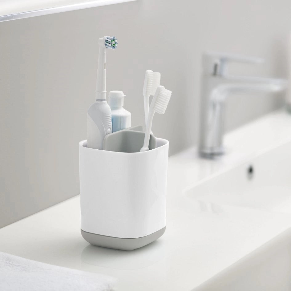 Toothbrush Caddy Joseph Joseph EasyStore Grey White