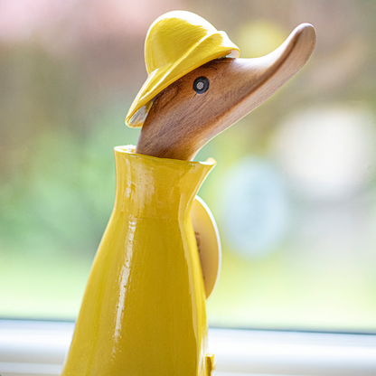 Raincoat Duckling Wooden Ornament