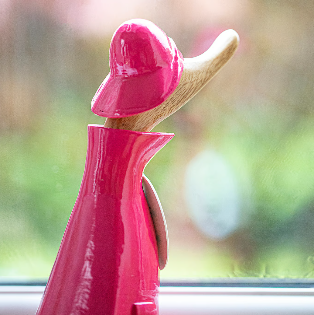Raincoat Duckling Wooden Ornament
