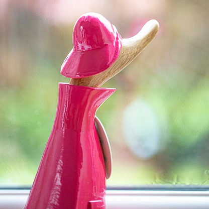 Raincoat Duckling Wooden Ornament