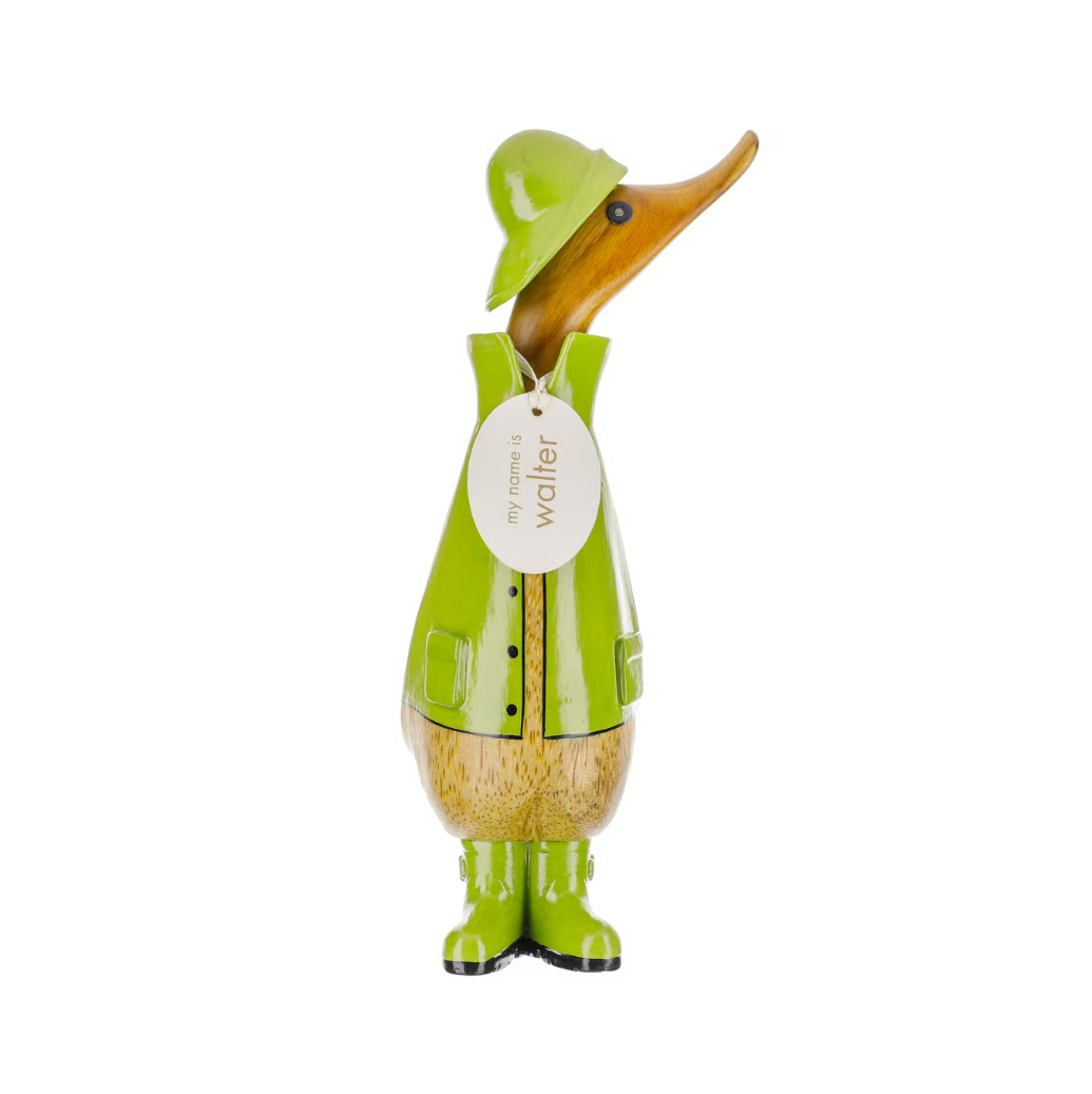 Raincoat Duckling Wooden Ornament