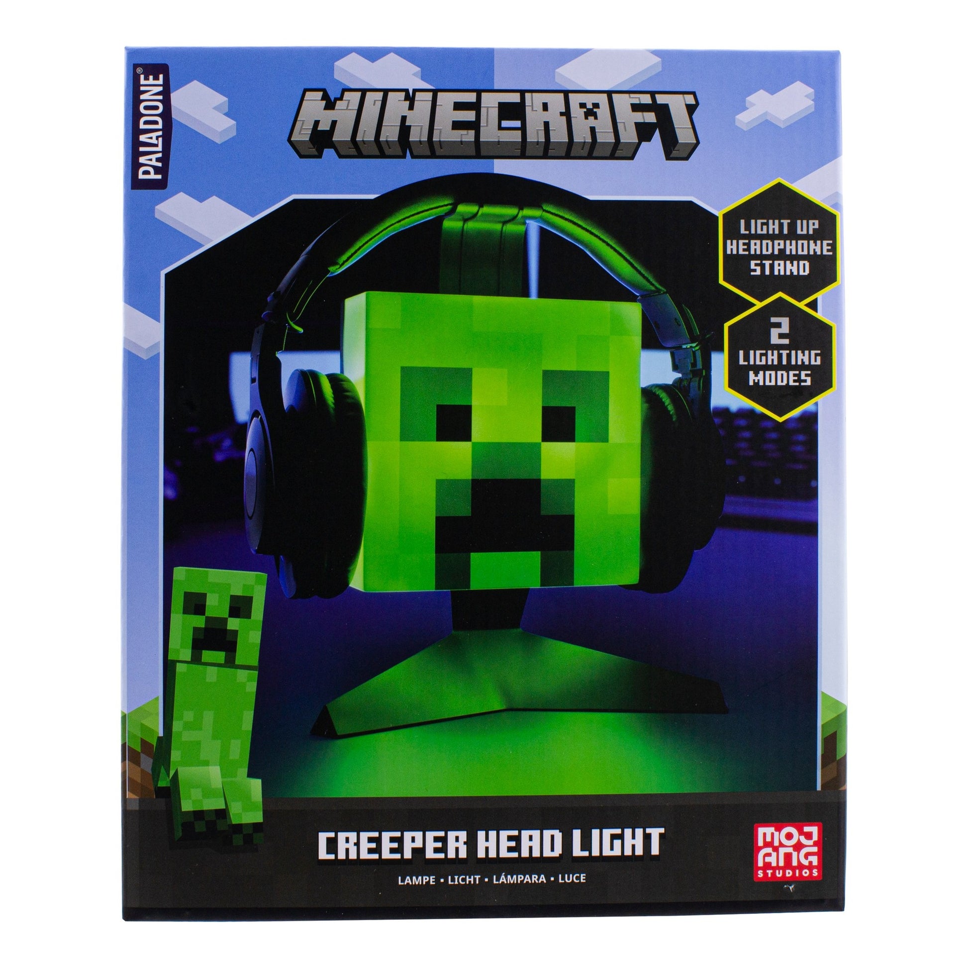 Minecraft Creeper Head Light – Light-up Headphone Stand - Image 3