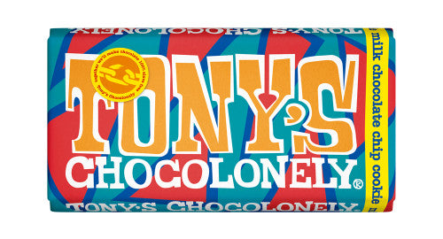Tony's Chocolonely Milk Chocolate Chip Cookie 180g (Pack of 15) - Image 1
