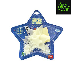 Legami Adhesive Glow-in-the-Dark Stars - Super Stars - Image 1