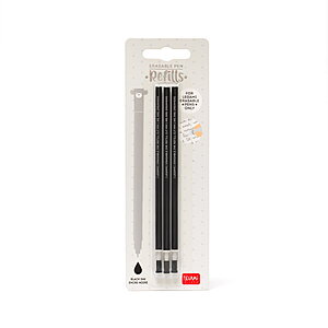 Erasable Gel Pens - Black Ink - Erasable Pen - Set of 3 - Image 2