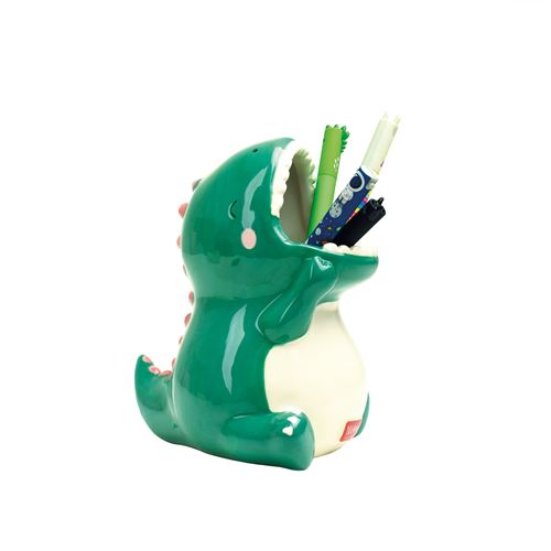 LEGAMI Ceramic Pen Holder - Desk Friends - Dino - Image 1