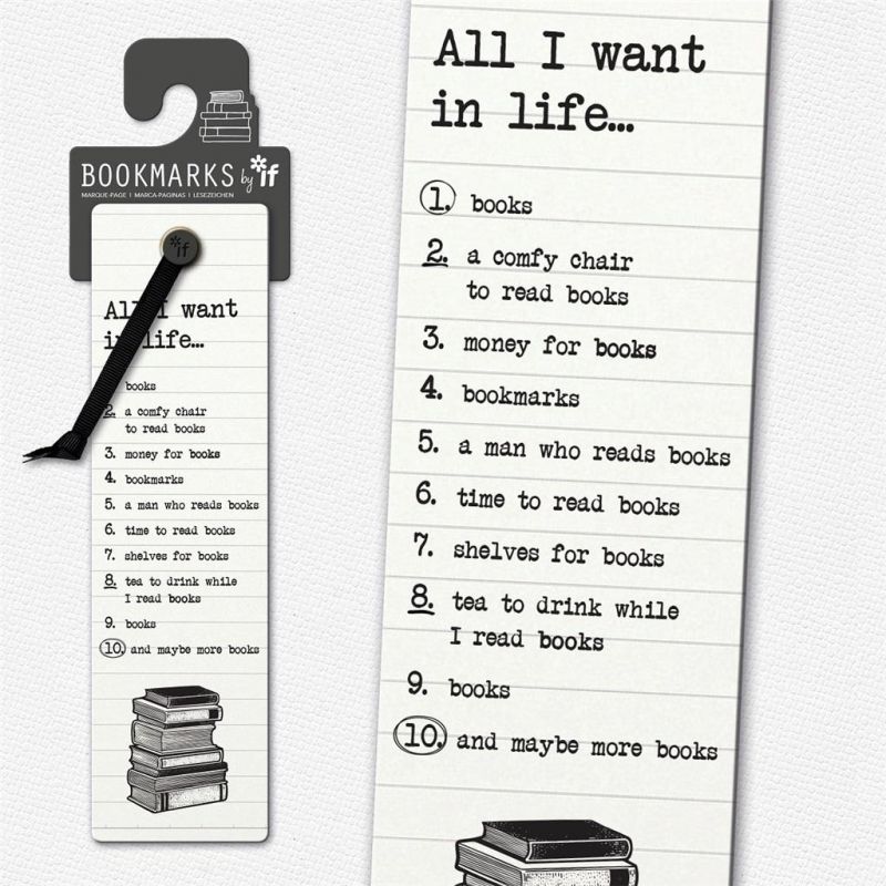 Literary Bookmarks - All I Want in Life - Image 1