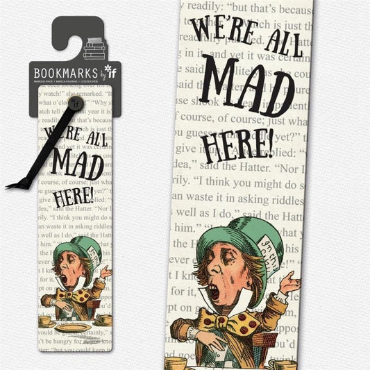Literary Bookmarks - We'Re All Mad Here - Image 1