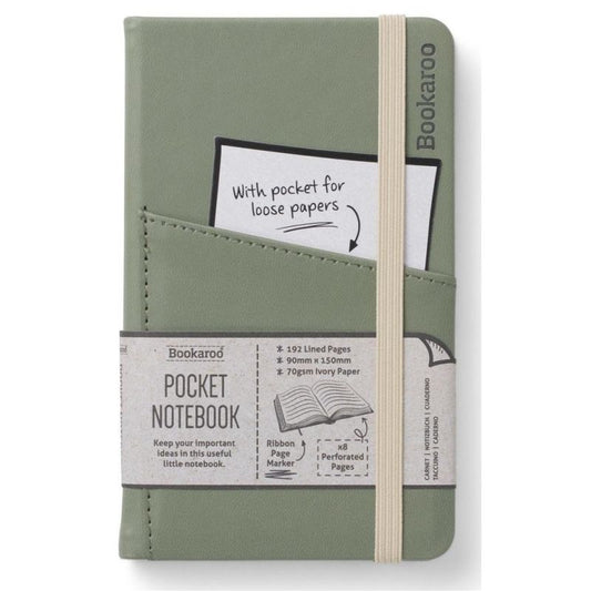 Bookaroo Pocket Notebook (A6) Journal - Fern - Image 1