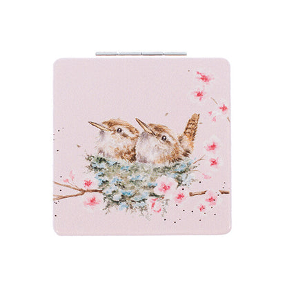 'Home Tweet Home' Wren Compact Mirror - Image 1
