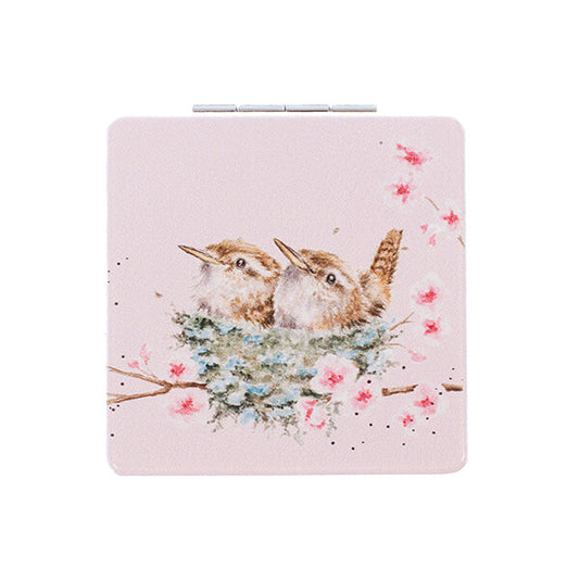 'Home Tweet Home' Wren Compact Mirror - Image 1