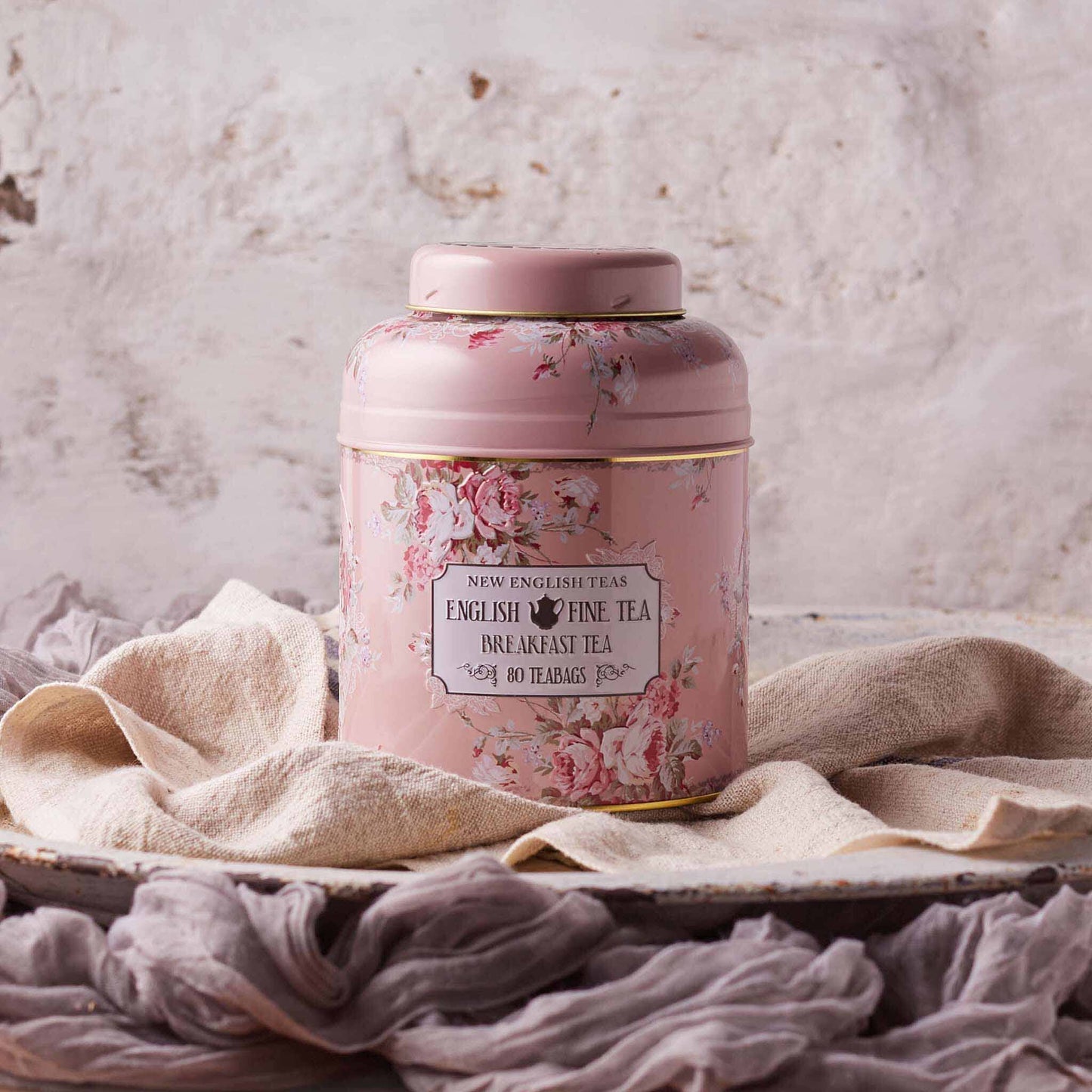 Vintage Floral Tea Caddy - Image 1