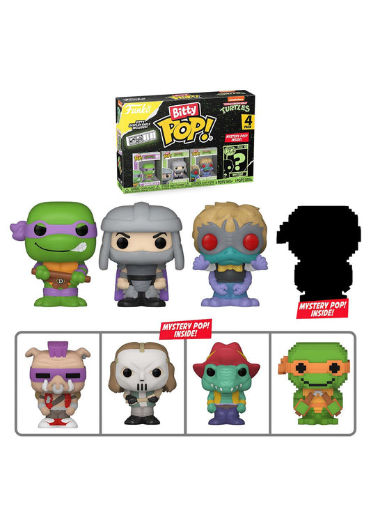 Funko Bitty POP Teenage Mutant Ninha Turtles 0.9-in Vinyl Figure Set 4-Pack - Image 1
