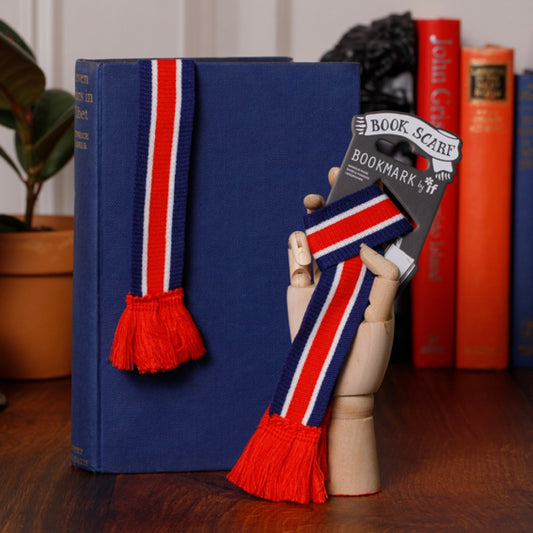 Book Scarf Bookmark - Red, White & Blue - Image 1