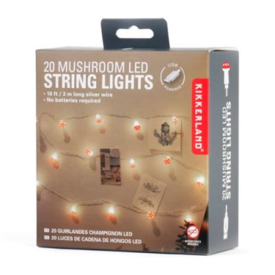 Kikkerland Design Mushroom String Lights - Image 1