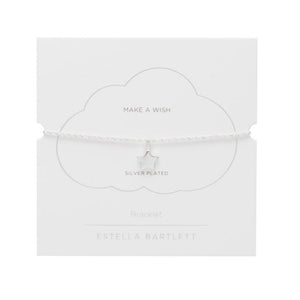 Estella Bartlett - Bracelet | Cushion Star Charm Amelia Bracelet | Silver Plated - Make A Wish