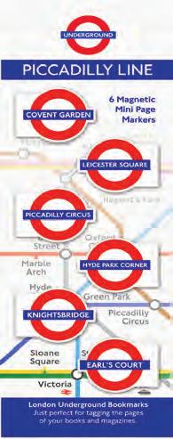 Underground Mini Bookmarks - Picadilly Line - Image 1
