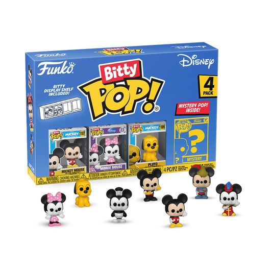 Funko Bitty POP! Disney - Mickey, 4-Pack Series 1 - Image 1