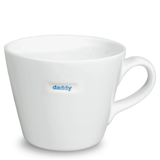 Keith Brymer Jones Word Range 'daddy' Bucket Mug, 035L -White - Image 1