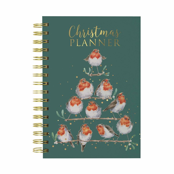 Wrendale Designs, Rockin' Robins Christmas Planner - Image 1