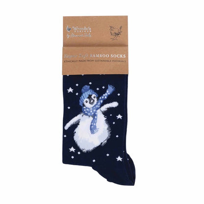 Christmas Bamboo Socks - Winter Wonderland - Penguin - Image 1
