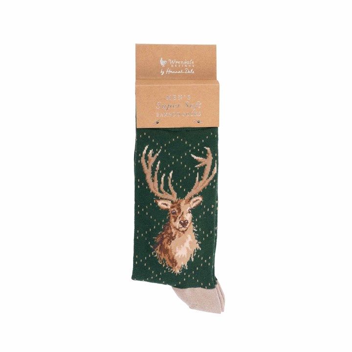 Bamboo Socks - Portrait Of A Stag - Image 1