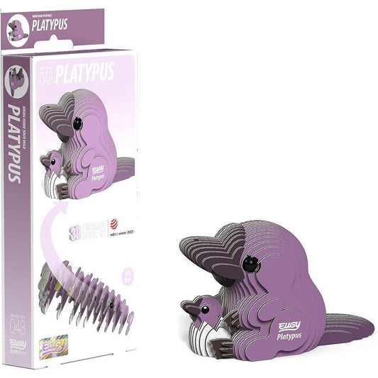 EUGY Platypus 3D Model Craft Kit - Image 1