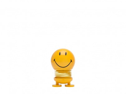 Desk Bumble Bouncy Figurine | Hoptimist Smiley S | Yellow