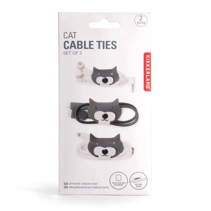 Cat Cable Ties - Set of 3 - Image 1